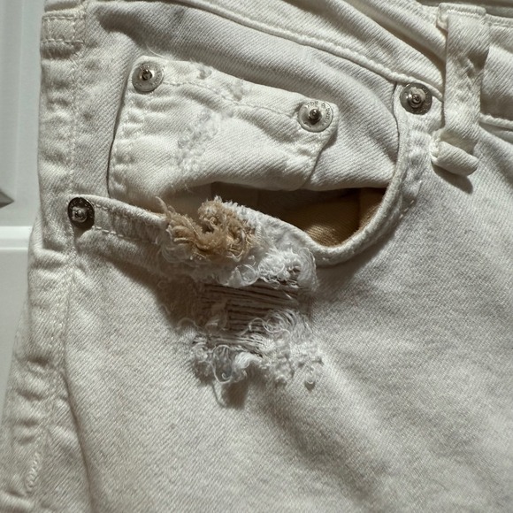 Rag & Bone White Distressed Skinny Jeans Denim Casual Style Size 28 - Picture 2 of 9